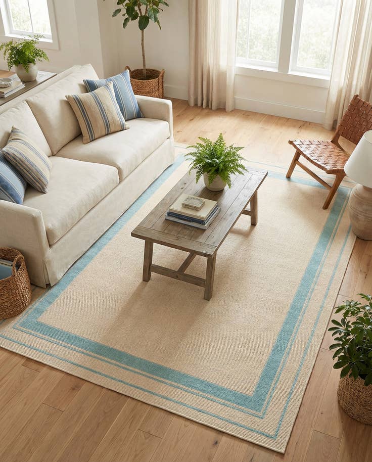 Detail image of 5' 3 x 7' 7 Easy-Clean Indoor / Outdoor Rug