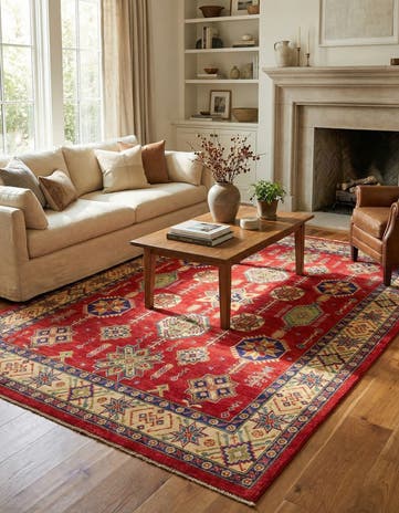 5' 6 x 8' 7 Hand Knotted Kazak Rug