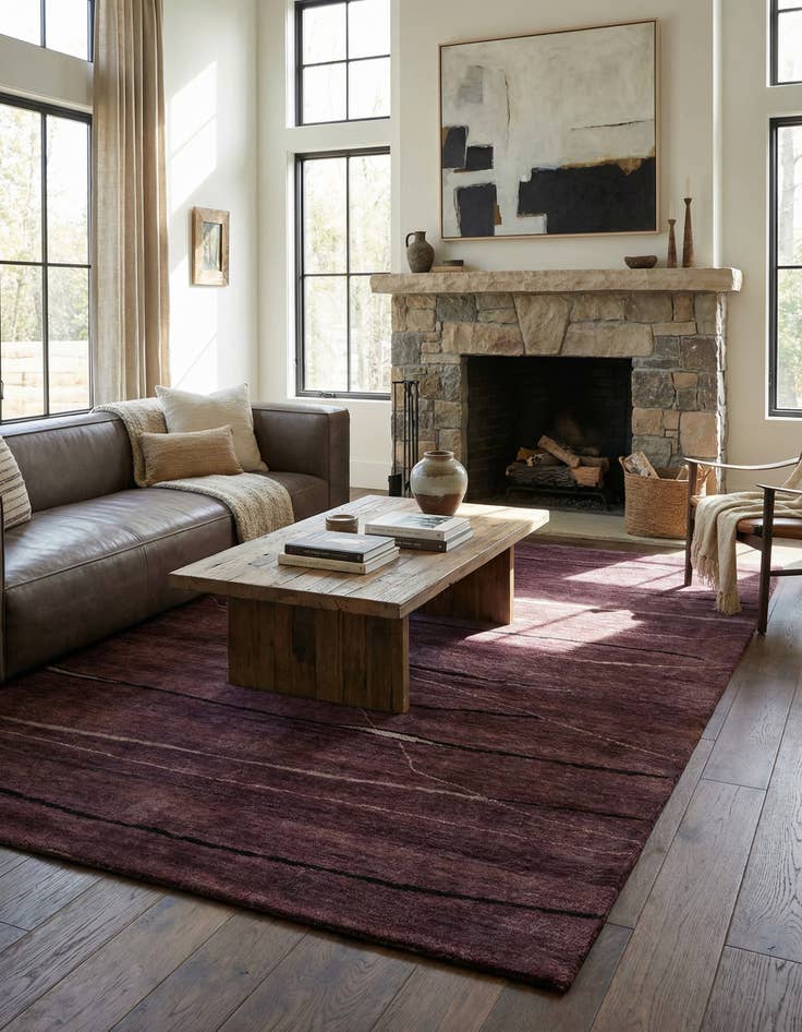 Detail image of  4' 9 x 6' 10  Hand Knotted Tibet Wool Rug