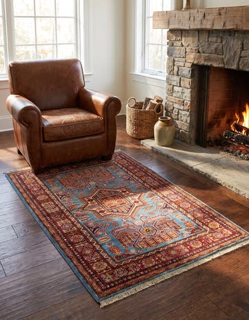 3' 3 x 5' Hand Knotted Kazak Rug