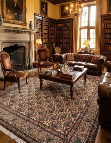 10' x 12' 10 Hand Knotted Bidjar Persian Wool Rug