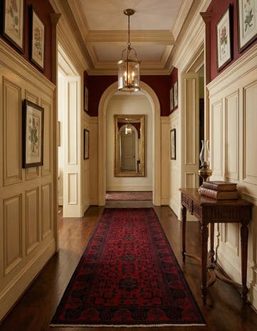 2' 8 x 9' 8 Hand Knotted Khal Mohammadi Wool Runner Rug