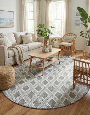 Charcoal Arlo Oval Rug