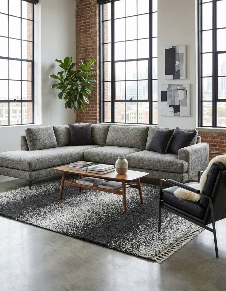 Detail image of  9' x 12' Athena Shag Rug