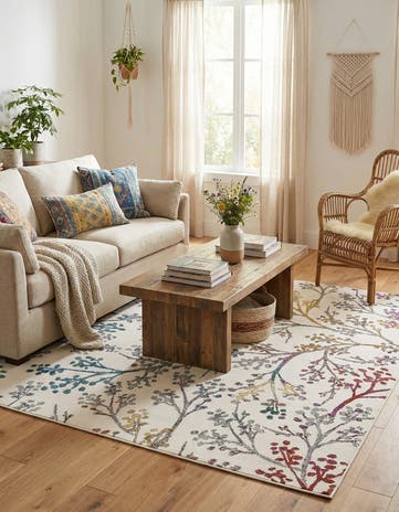 5' 3 x 5' 3 Blossom Square Rug