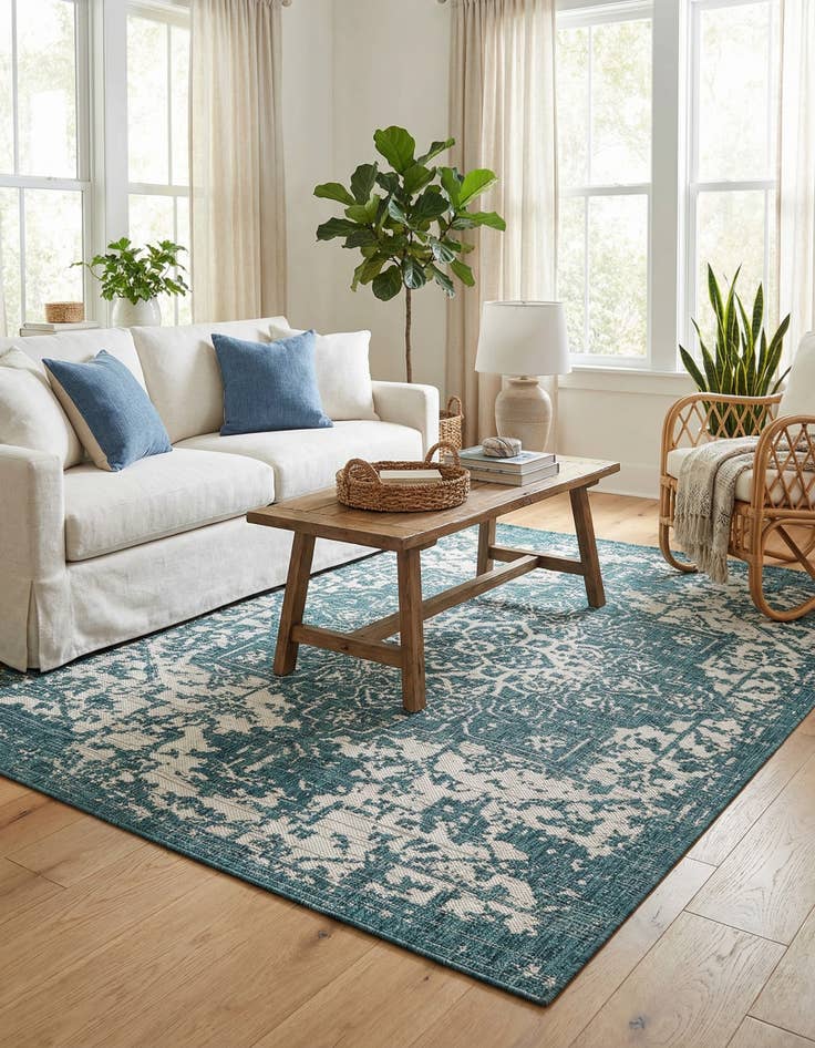 Detail image of 4' x 6'  Washable Jill Zarin Dubai Indoor / Outdoor Rug