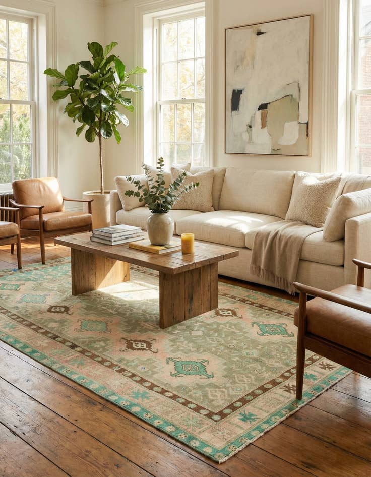 Detail image of 5' x 11' 3  Hand Knotted Ultra Vintage Persian Wool Runner Rug