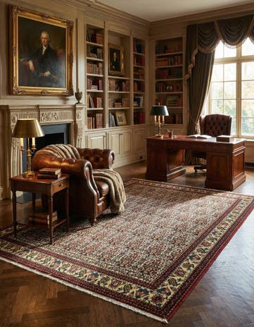 5' 2 x 6' 8 Hand Knotted Bidjar Persian Rug