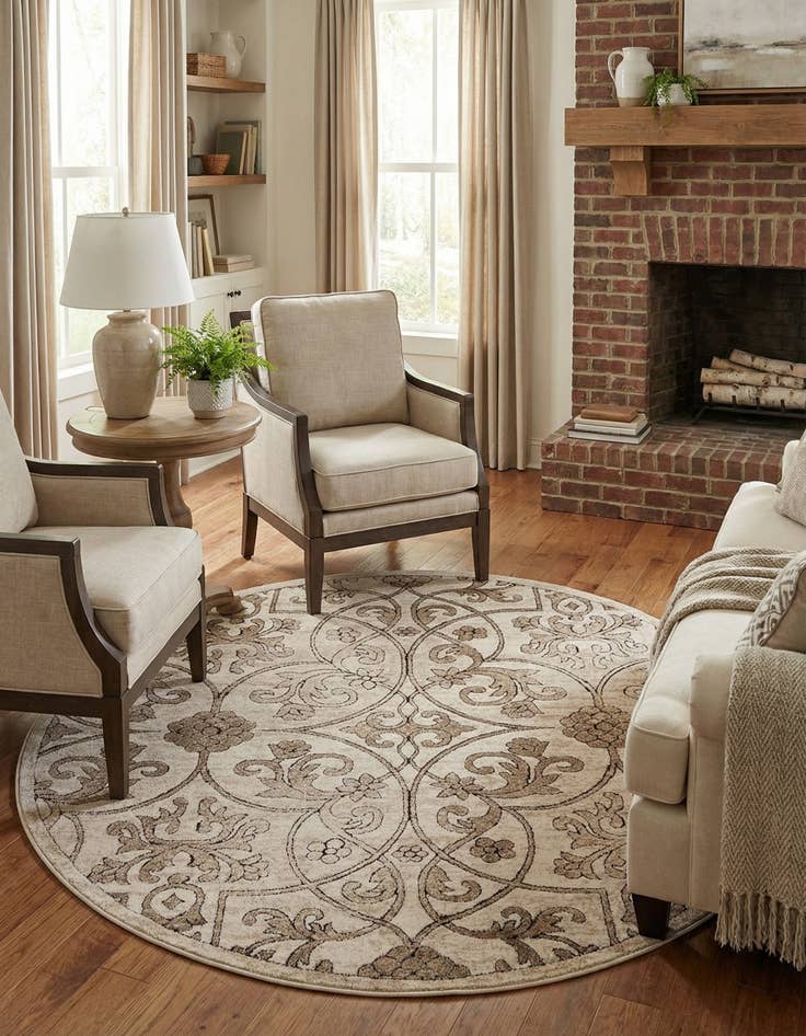 Detail image of 5' x 5' Himalaya Round Rug