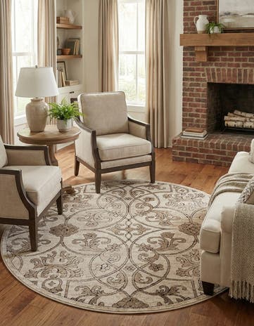 5' x 5' Nepal Round Rug