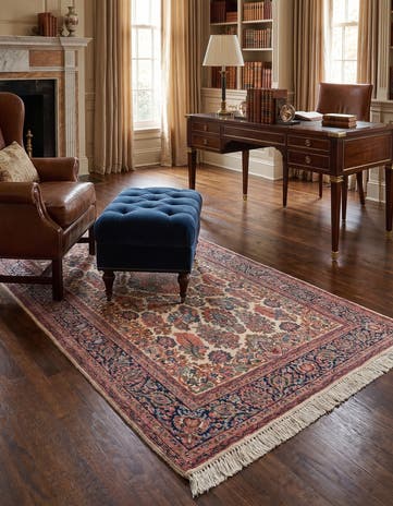 4' 1 x 6' 3 Hand Knotted Jaipur Wool Rug