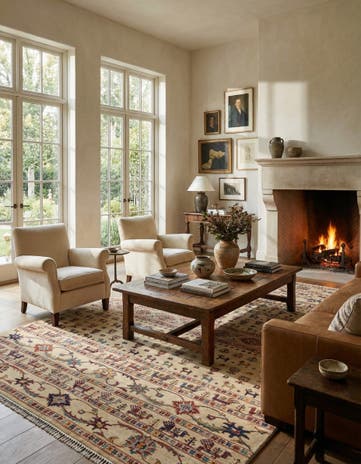 6' 5 x 9' 9 Hand Knotted Ariana Ziegler Rug