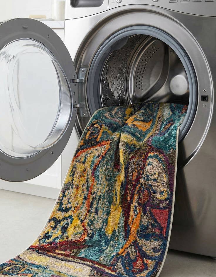 Detail image of 2' 7 x 10'  Washable Haerfest Runner Rug