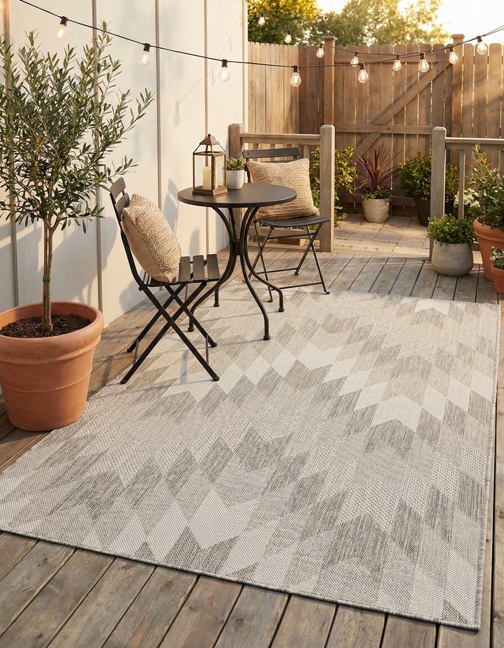4' x 6' Easy-Clean Modern Indoor / Outdoor...