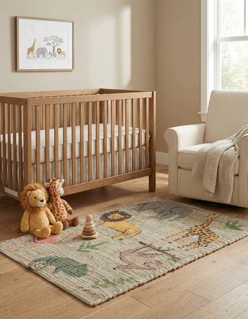 2' x 3' 1 Hand Woven Chenille Jute Rug