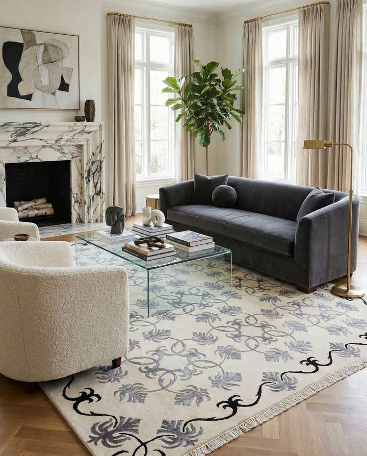 7' 11 x 10' Hand Knotted Darya Wool Rug