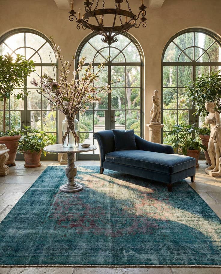 Detail image of 9' 8 x 12' 9 Vintage Royal Wool Rug