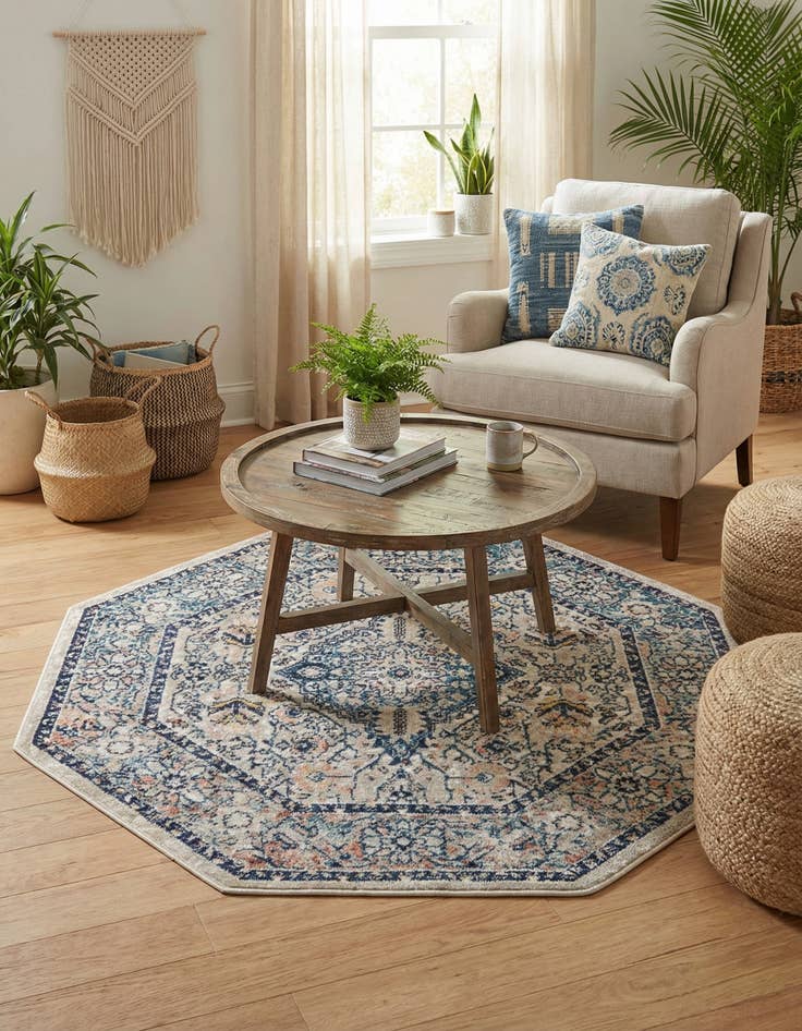 Detail image of 4' x 4' Lola Octagon Rug