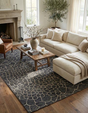8' x 10' Hand Knotted Moroccan Wool Rug