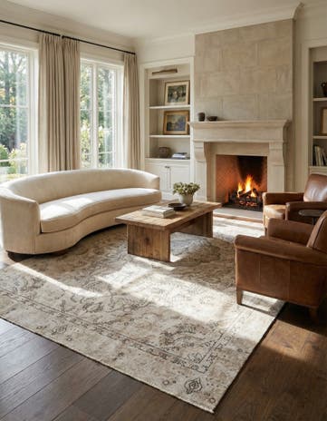 8' 10 x 12' Hand Knotted Ultra Vintage Persian Wool Rug