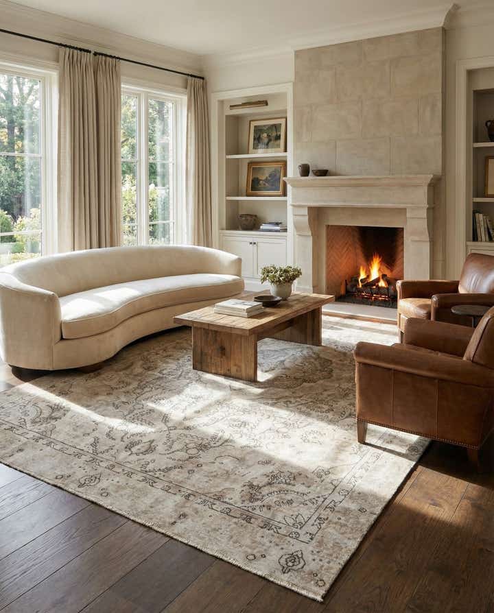 8' 10 x 12' Hand Knotted Ultra Vintage Persian Wool Rug