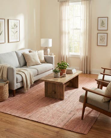  9' x 12'  Hand Braided Jute Rug