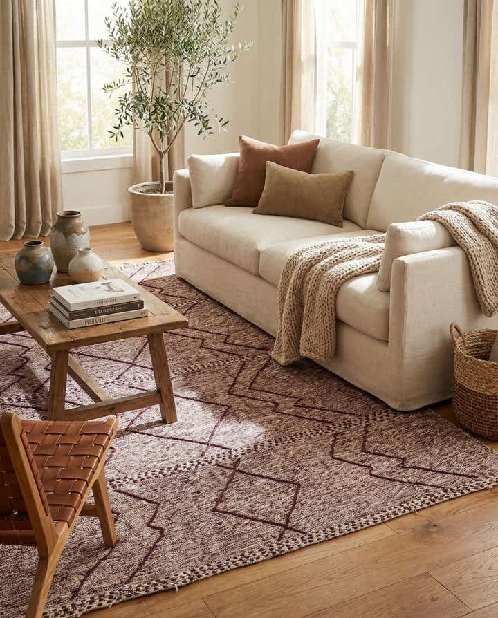 6' 4 x 10' Hand Knotted Moroccan Wool Rug
