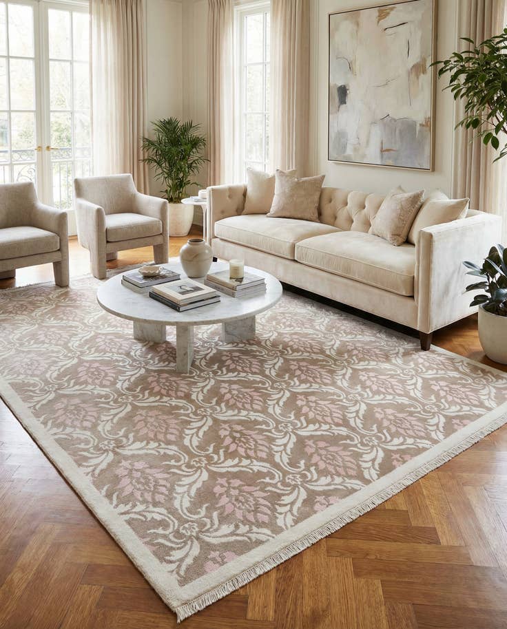 Detail image of 6' 11 x 10' 1 Hand Knotted Darya Wool Rug