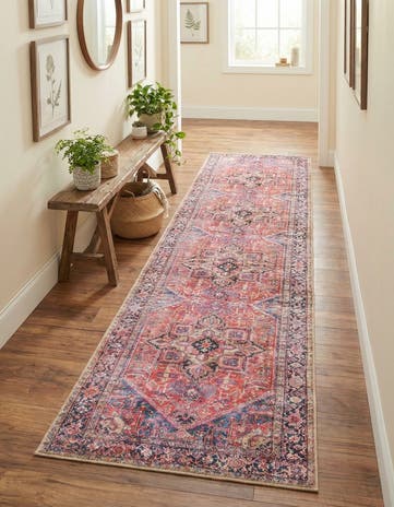 2' 6 x 12' Washable Timeless Runner Rug