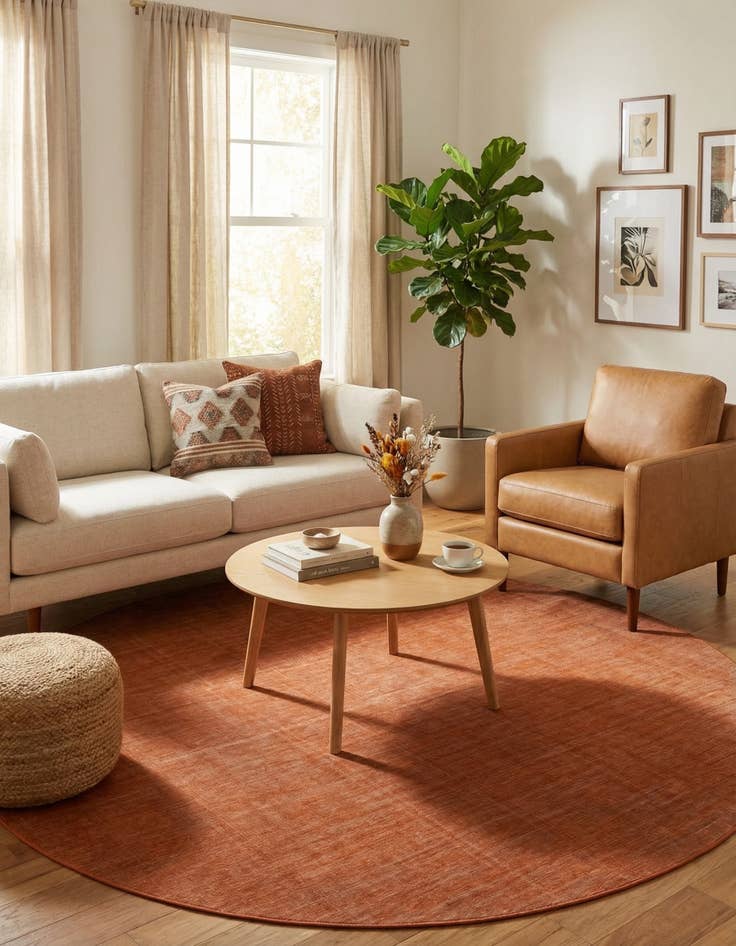 Detail image of 7' 10 x 7' 10 Tribeca Round Rug