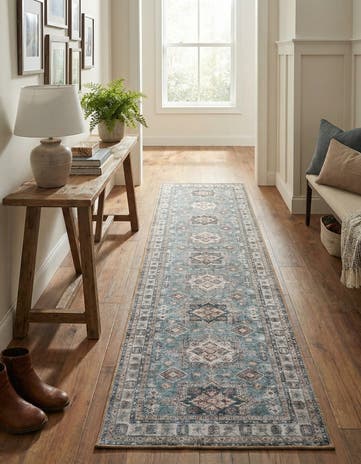 2' 7 x 10' Washable Timeless Runner Rug