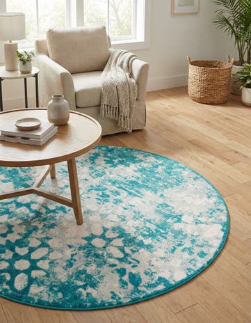 5' x 5' Monte Carlo Round Rug