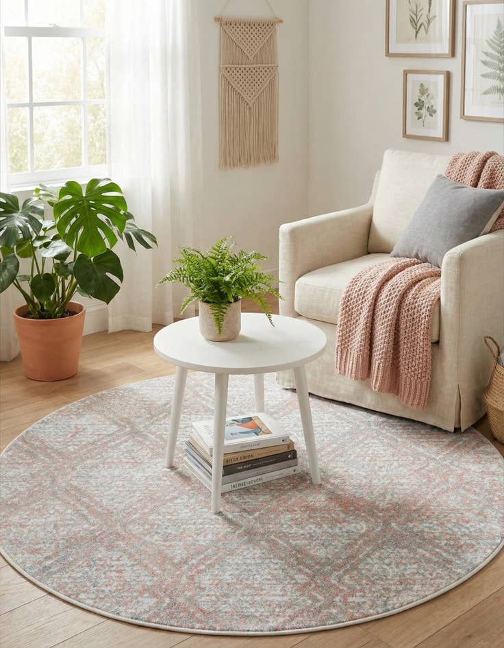 Detail image of 3' 3 x 3' 3 Kamala Washable Round Rug