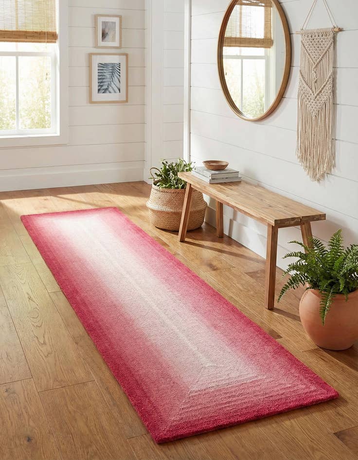 Detail image of 2' x 8' Ombre Wool Runner Rug