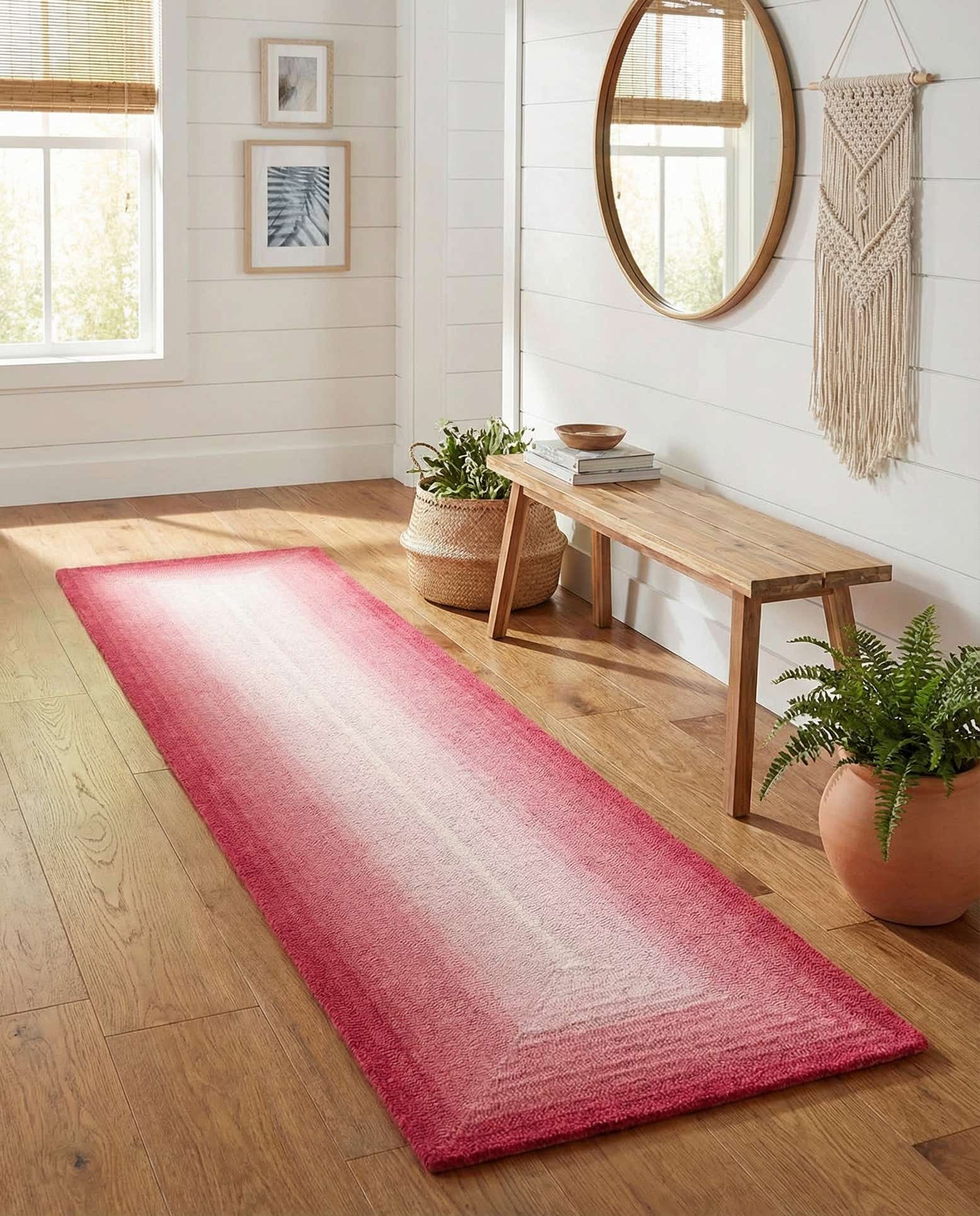 2' x 8' Ombre Wool Runner Rug