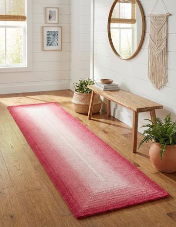 2' x 8' Ombre Wool Runner Rug