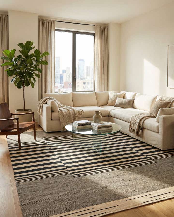 8' 2 x 9' 8 Hand Woven Kilim Modern Wool Rug