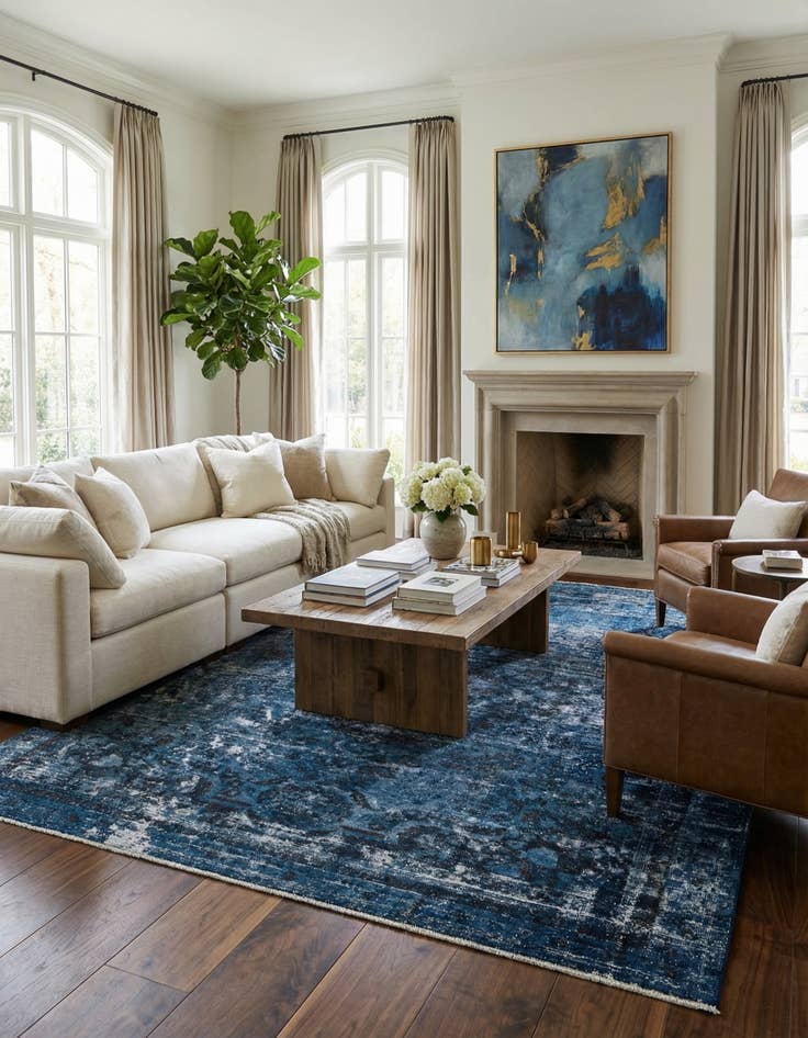 Detail image of 8' 10 x 11' 9 Hand Knotted Ultra Vintage Persian Wool Rug
