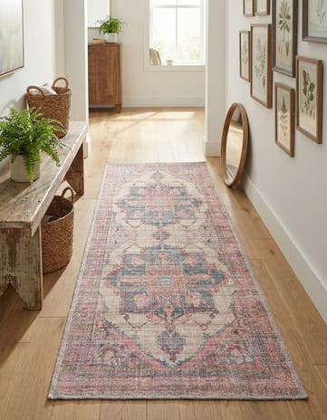 2' x 5' Washable Nostalgia Runner Rug