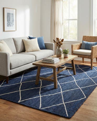  6' 1 x 9'  Hand Braided Jute Rug