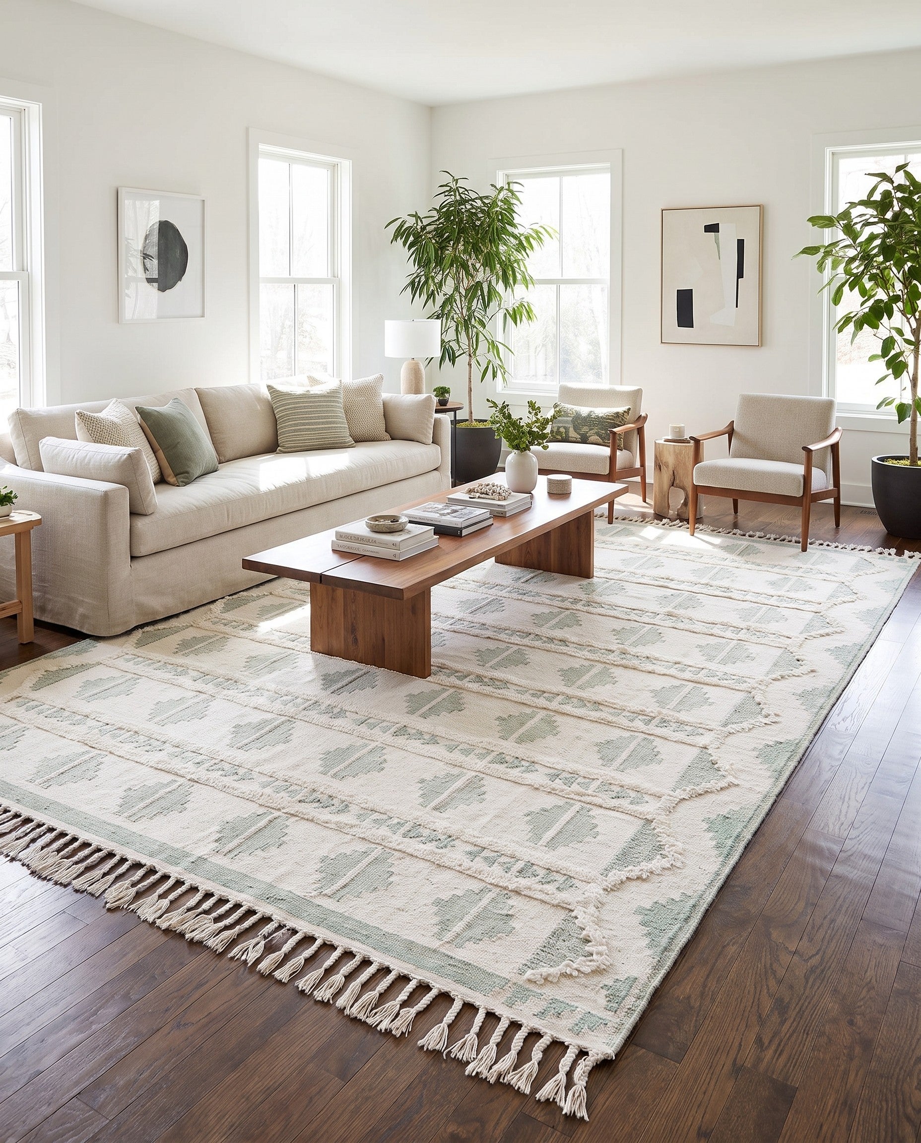 10' x 14' 1 Hand Woven Arizona Wool Rug