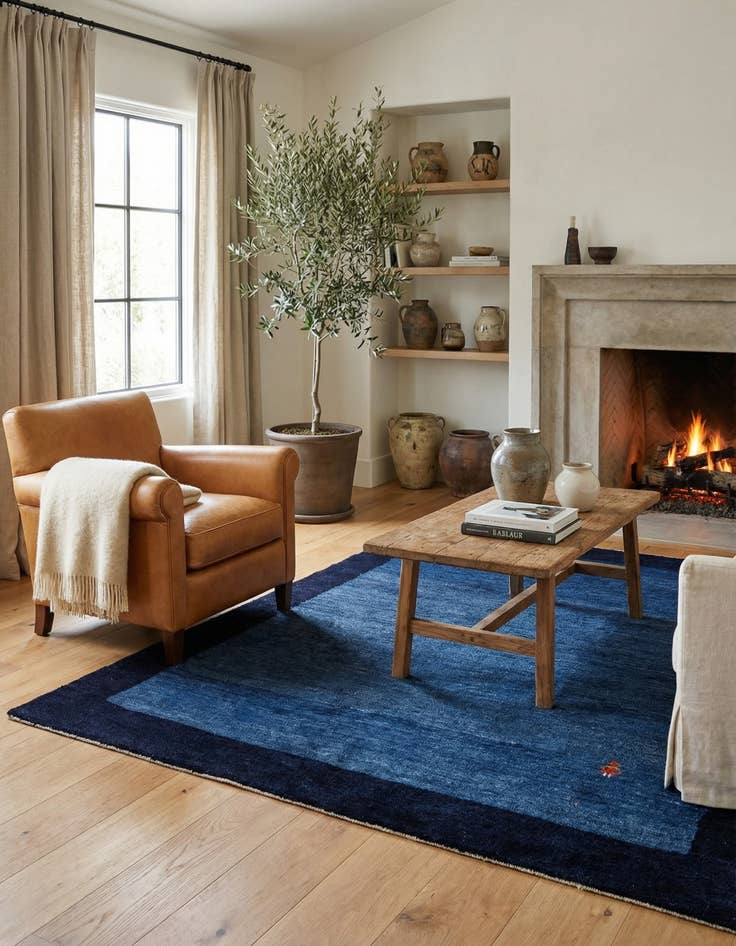 Detail image of  5' x 6' 8 Gabbeh Shouli Rug