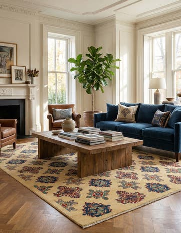 5' 9 x 8' Hand Knotted Kazak Rug