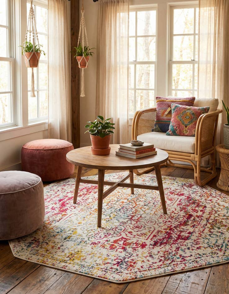 Detail image of  6' x 6' Arlington Octagon Rug