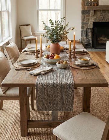 1' 2 x 8' Handmade Braided Jute Table Runner Rug