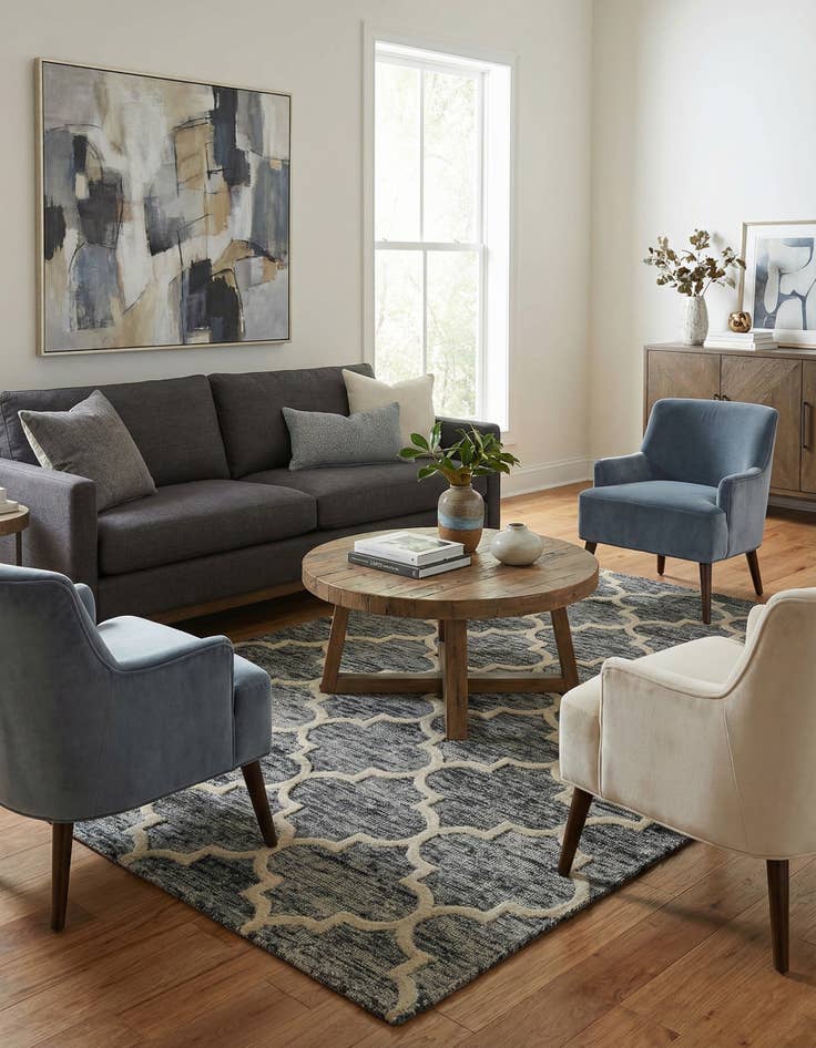 Detail image of 5' 1 x 8' Luna Wool Rug