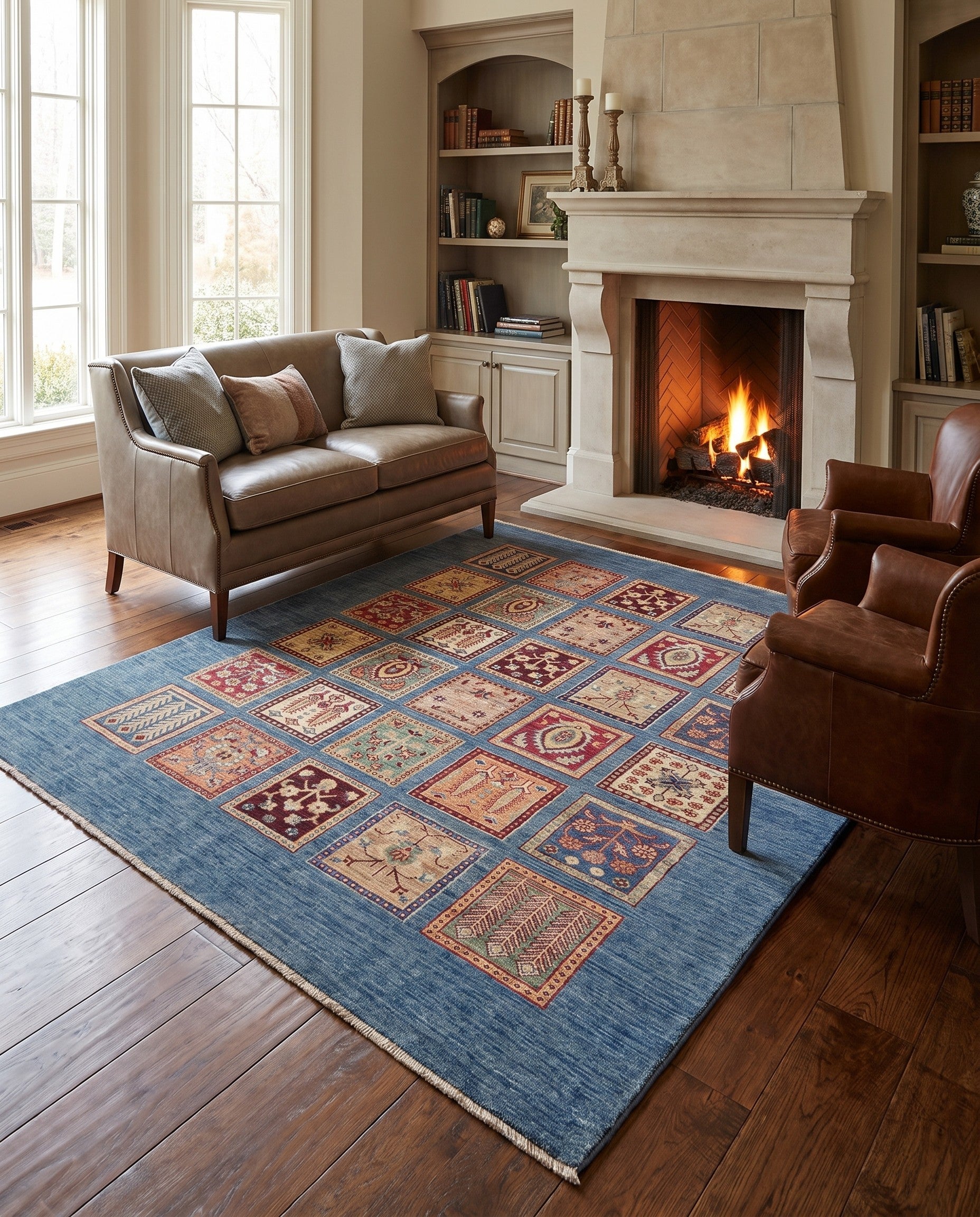 5' 2 x 6' 10 Hand Knotted Ariana Ziegler Rug