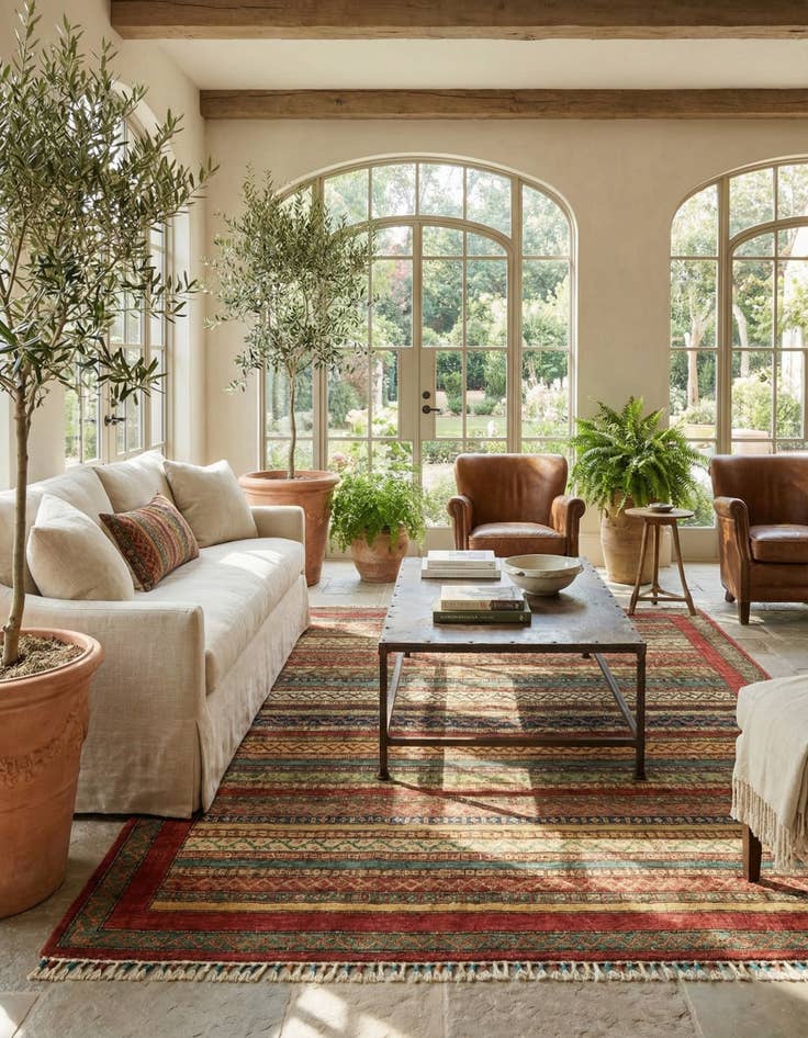 Detail image of 5' x 6' 5  Hand Knotted Ariana Ziegler Rug