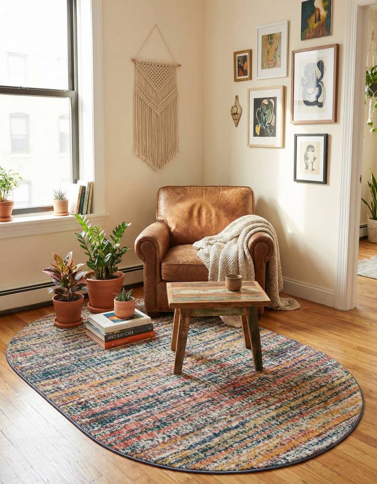 Detail image of 3' 3 x 5' 3 Gemstone Oval Rug