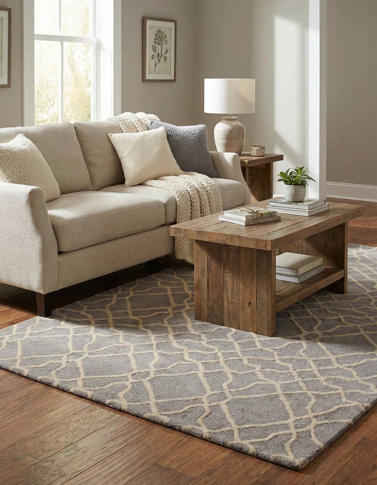 Detail image of 5' x 8' Luna Wool Rug